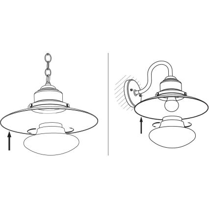 Redo 90094 - Rezervna prigušiva za luster i lampu ELIO, bela