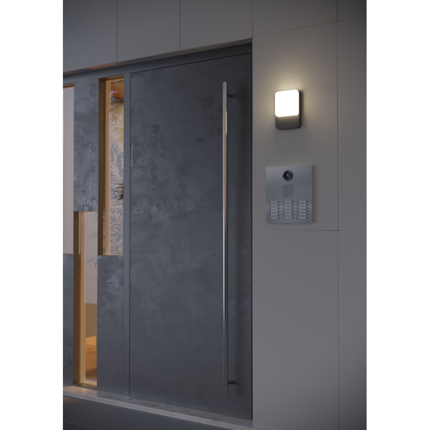 Redo 90130 -LED Spoljašnje zidno svetlo COLIN LED/9W/230V 4000K IP54 antracit