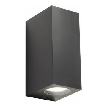 Redo 90152 - Spoljašnja zidna svetiljka PUNTA 2xGU10/7W/230V IP44