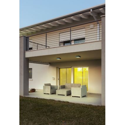 Redo 90157 - LED spoljašnje plafonsko svetlo MARINA LED/12W/230V 22x22 cm IP65 antracit