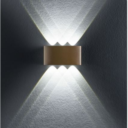Redo 90226 - LED spoljašnje zidno svetlo FABO LED/6W/230V 3000K IP54 sivo