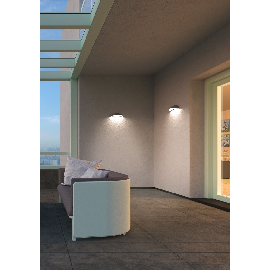 Redo 90235 - LED zidno svetlo za spoljašnju upotrebu PALMA/18W/230V/3000K/IP54 antracit