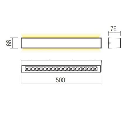 Redo 90259 - LED spoljašnje zidno svetlo AROOS LED/21W/230V 3000K IP65 belo