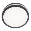Redo 90286 - ISOLA LED spoljašnja plafonska svetiljka LED/24W/230V, prečnik 26 cm, 3000/4000/6500K, IP54, antracit