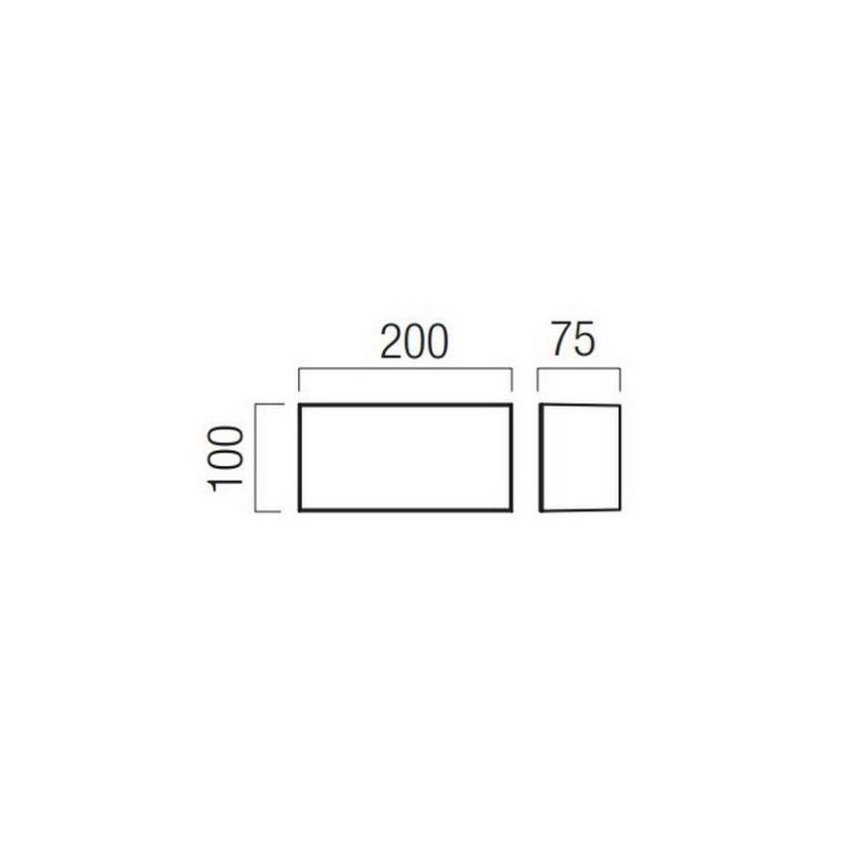 Redo 90325 - LED spoljašnje zidno svetlo KODIAK LED/8W/230V 4000K 20 cm IP65 belo