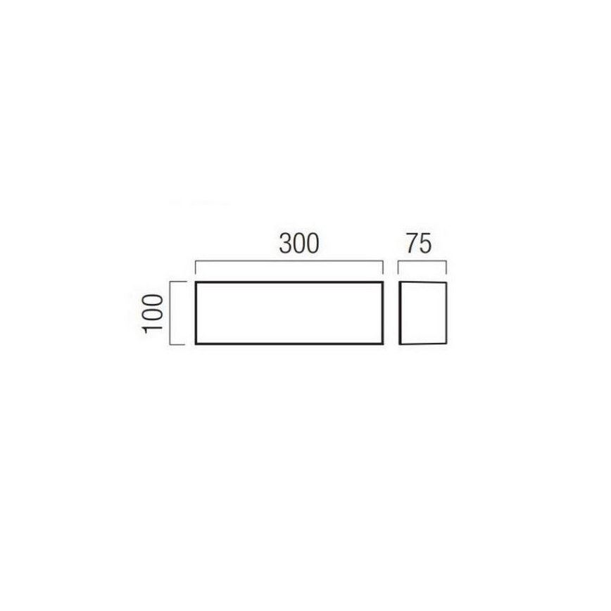 Redo 90329 - LED spoljašnje zidno svetlo KODIAK LED/12W/230V 4000K 30 cm IP65 belo