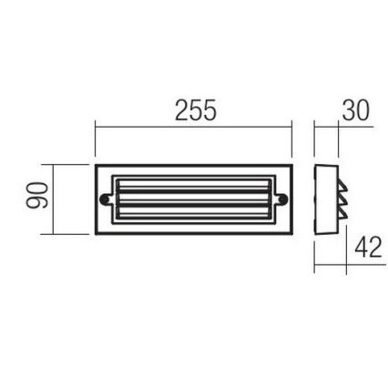 Redo 90330 - LED spoljašnje zidno svetlo KRUP LED/6W/230V IP65 antracit