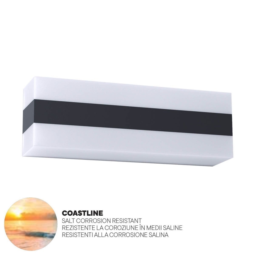 Redo 90330 - LED spoljašnje zidno svetlo KODIAK LED/12W/230V 3000K 30 cm IP65 bela/crna