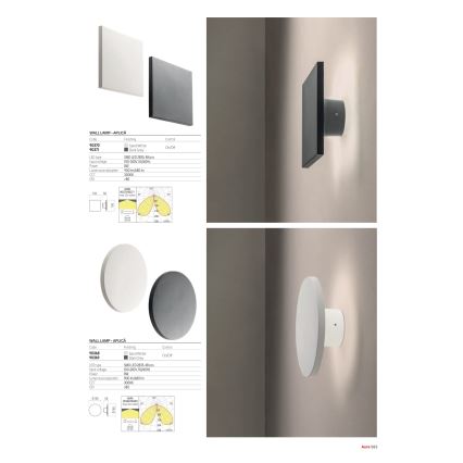 Redo 90369 - LED spoljašnje zidno svetlo AURA LED/8W/230V 3000K IP65 antracit