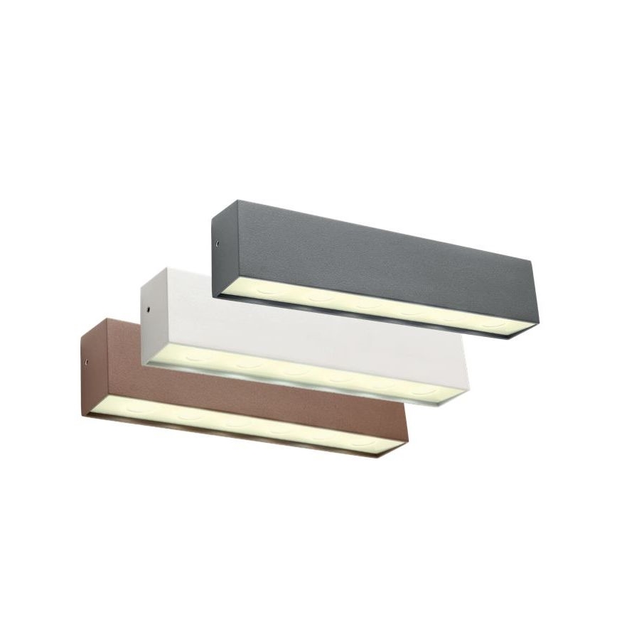 Redo 90394 - spoljašnja zidna LED svetiljka OMNIA LED/12W/230V 3000K IP54 siva