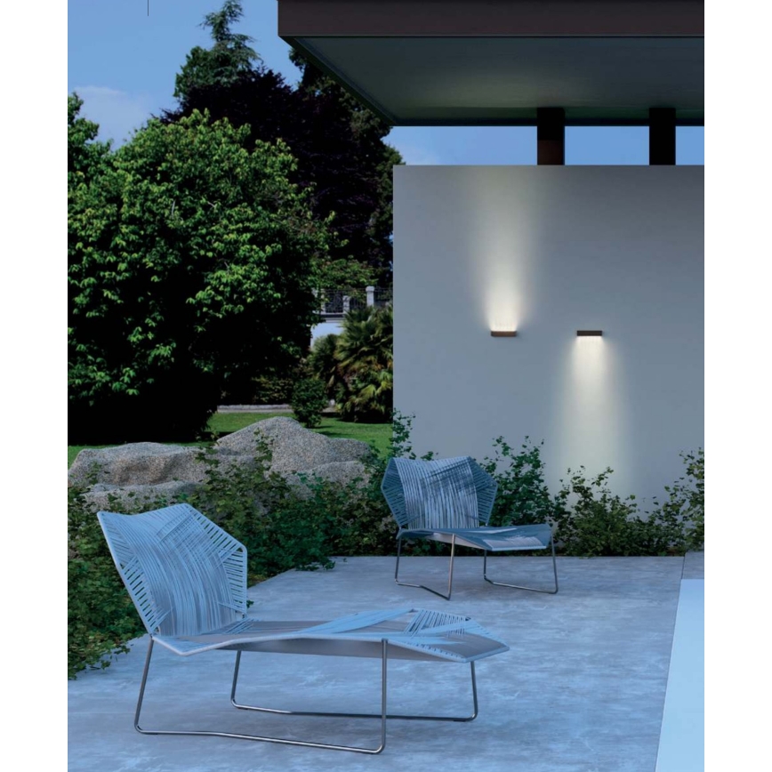 Redo 90395 - LED spoljašnje zidno svetlo OMNIA LED/12W/230V 3000K IP54 braon