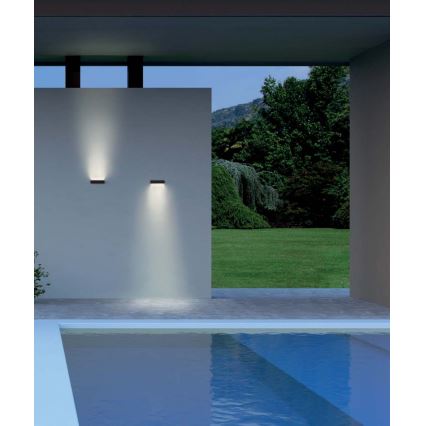 Redo 90395 - LED spoljašnje zidno svetlo OMNIA LED/12W/230V 3000K IP54 braon