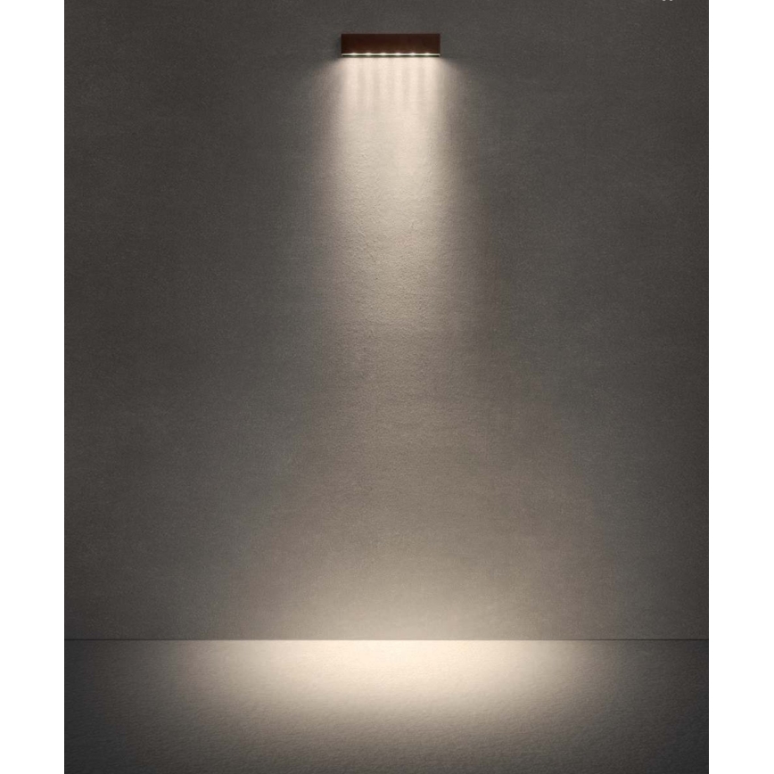Redo 90395 - LED spoljašnje zidno svetlo OMNIA LED/12W/230V 3000K IP54 braon