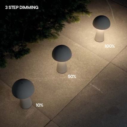 Redo 90439 - LED prigušiva dodirna spoljna lampa KIRA LED/4,7W/230V 2200 mAh IP44 crna