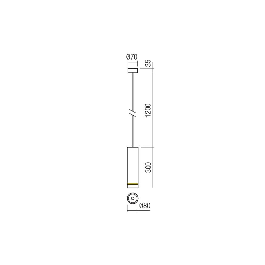 Redo 90513 - LED spoljašnja viseća svetiljka KLOU LED/9W/230V IP54 bela