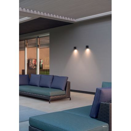 Redo 90527 - LED spoljašnje zidno svetlo BRIO LED/6W/230V 3000K IP54 antracit