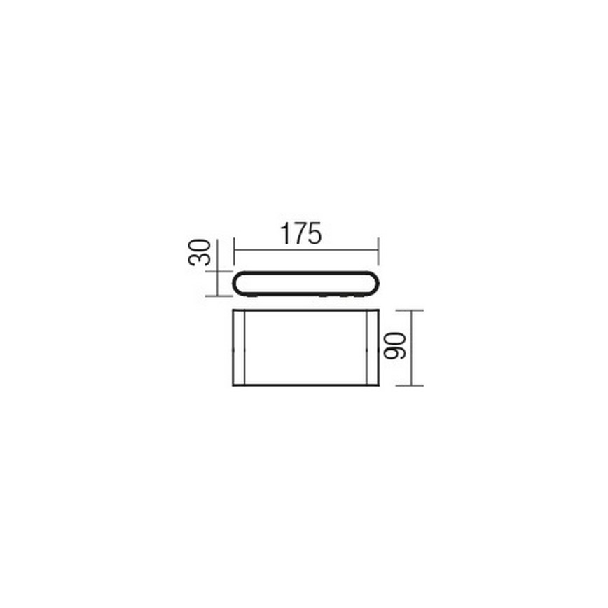 Redo 9054 - LED spoljašnje zidno svetlo POCKET LED/13W/230V IP54 antracit