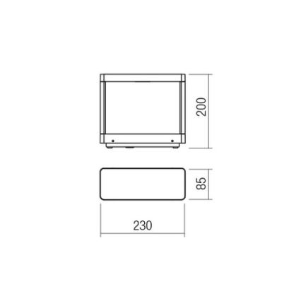 Redo 90580 - LED spoljna lampa WAKE LED/8W/230V 3000K 20 cm IP65 antracit