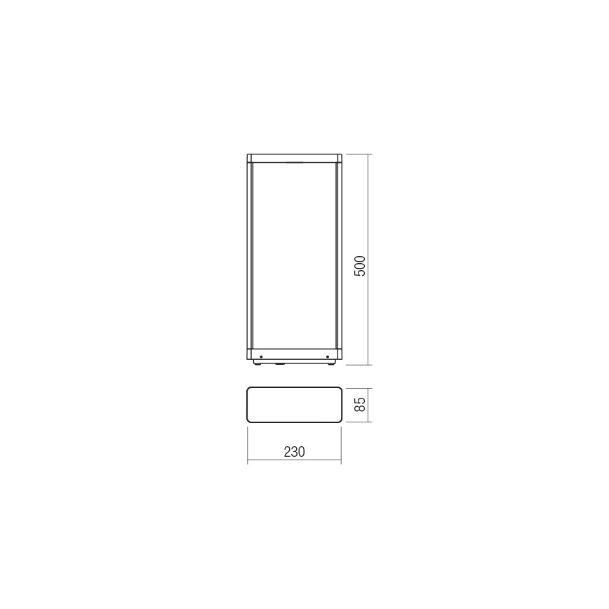 Redo 90581 - LED spoljašnja lampa WAKE LED/8W/230V 3000K 50 cm IP65 antracit