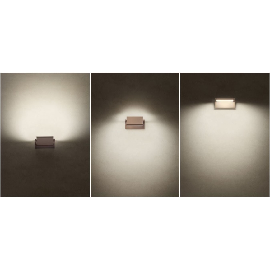 Redo 90585 - LED spoljašnje zidno svetlo FLIP LED/20W/230V 3000K CRI 90 IP54 braon