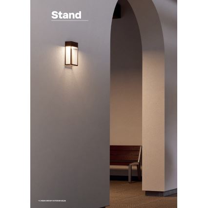 Redo 90603 - Spoljašnje LED zidno svetlo STAND LED/20W/230V 3000K CRI 90 IP65 antracit