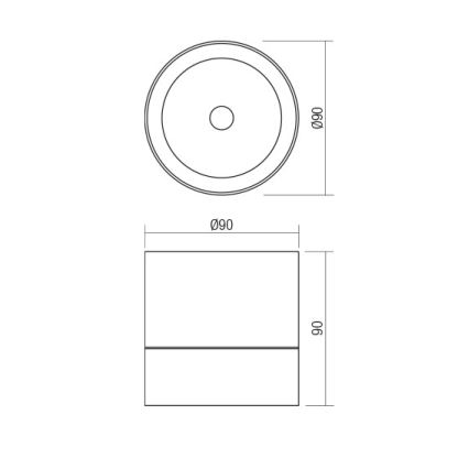 Redo 90626 - LED spoljašnja spot svetiljka SHAFT LED/13W/230V 3000K, prečnik 9 cm, IP65, bela