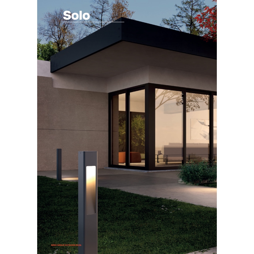 Redo 90672 - Spoljašnja lampa SOLO 1xGU10/35W/230V 70 cm IP65 antracit