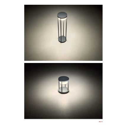 Redo 90676 - LED spoljašnja lampa MAX LED/15W/230V 2700K 80 cm IP65 antracit