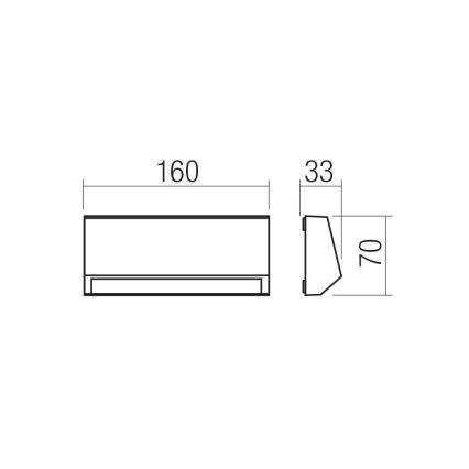 Redo 90679 - Spoljna orijentaciona svetiljka ANDER LED/3W/230V 3000K IP65 antracit