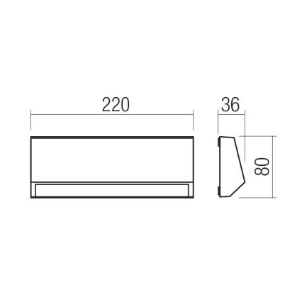 Redo 90680 - Spoljno orijentaciono svetlo ANDER LED/4W/230V 3000K IP65 antracit