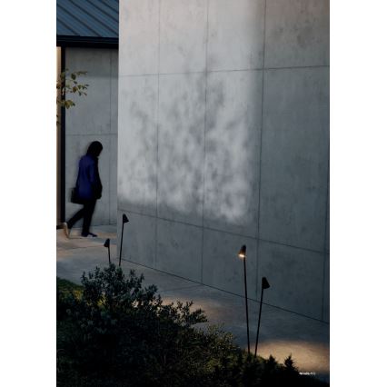 Redo 90712 - LED spoljašnja svetiljka NIVALIS 2xLED/6,9W/230V 3000K 110 cm IP65 braon