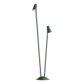 Redo 90713 - LED spoljašnja lampa NIVALIS 2xLED/6,9W/230V 3000K 110 cm IP65 zelena