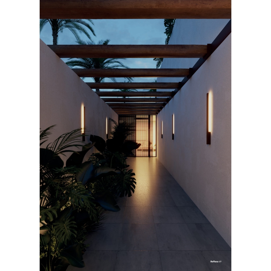 Redo 90870 - LED spoljašnje zidno svetlo REFLEXA LED/6W/230V 3000K 62,1 cm CRI 90 IP54 antracit