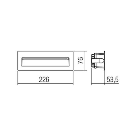 Redo 9092-LED Spoljno orijentaciono svetlo IGOR LED/6W/230V 3000K IP54 antracit
