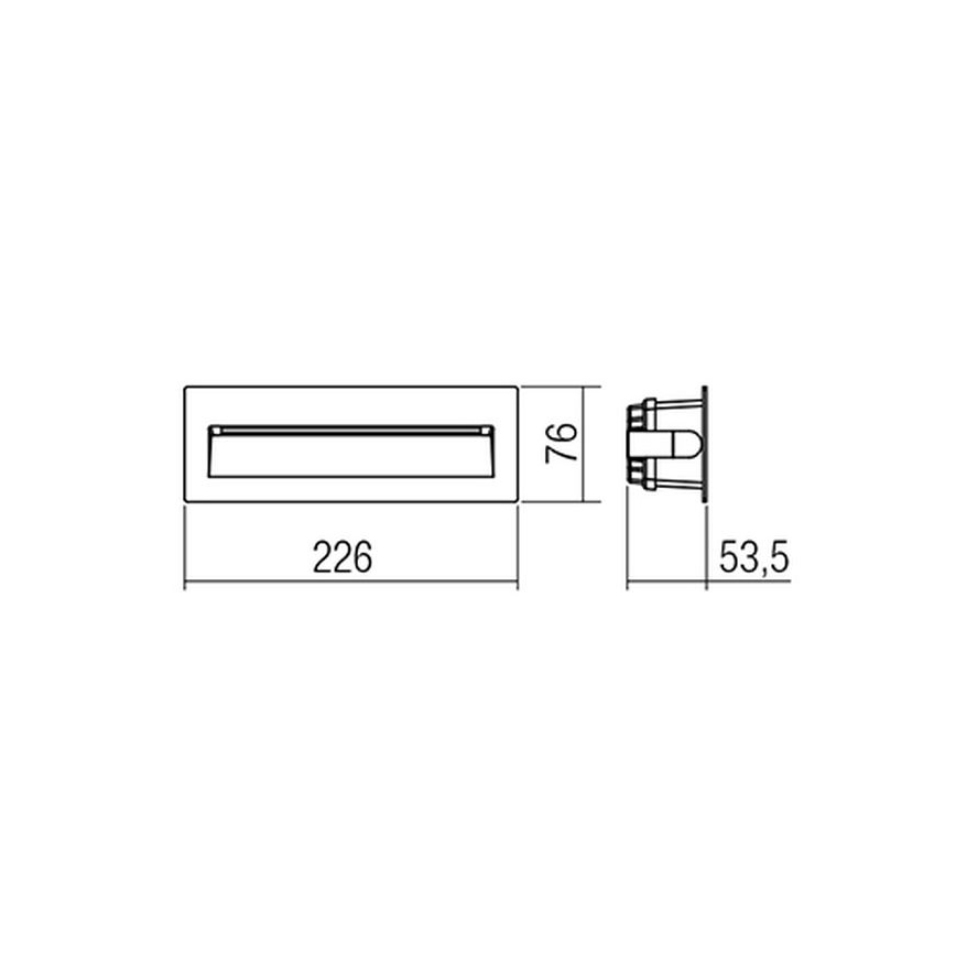 Redo 9092-LED Spoljno orijentaciono svetlo IGOR LED/6W/230V 3000K IP54 antracit