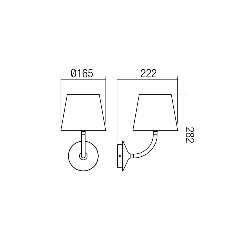 Redo 9125 - LED Spoljašnja zidna svetiljka GIORGIO LED/7W/230V IP65 crna