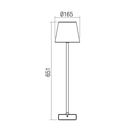 Redo 9127 - Spoljašnja LED svetiljka GIORGIO LED/7W/230V IP65 crna