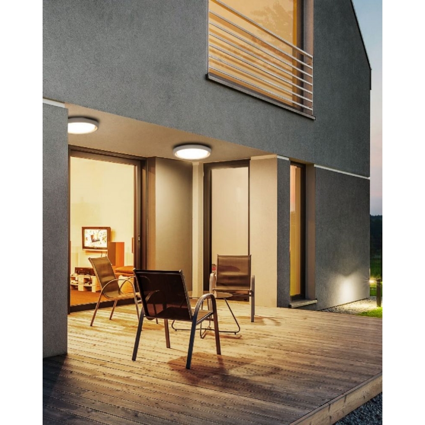 Redo 9180 - BEZEL LED spoljašnje plafonsko svetlo LED/25W/230V pr. 27 cm IP54 bela