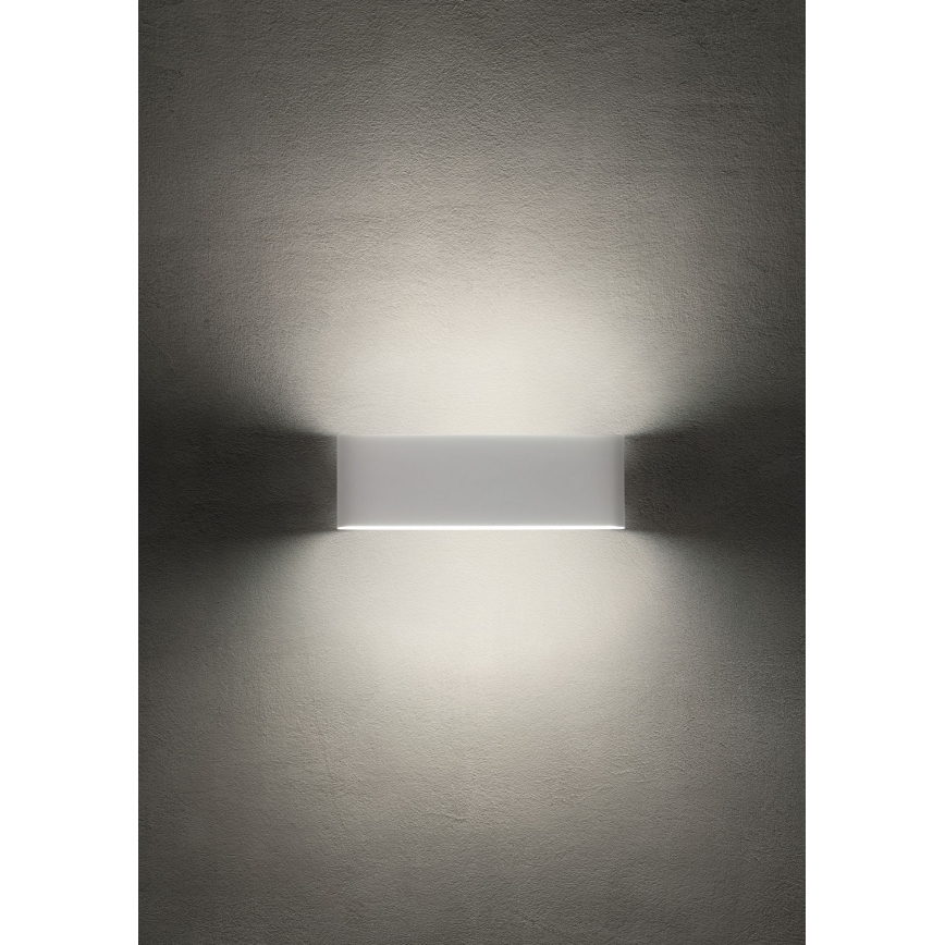 Redo 9622 - LED spoljna zidna svetiljka KLIPPE LED/13W/230V 3000K IP54 bela