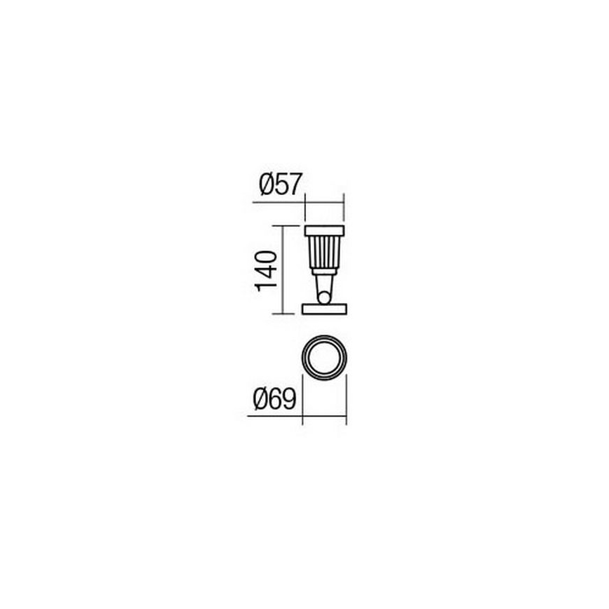 Redo 9997 - LED spoljna lampa TIM LED/5W/230V 3000K IP65
