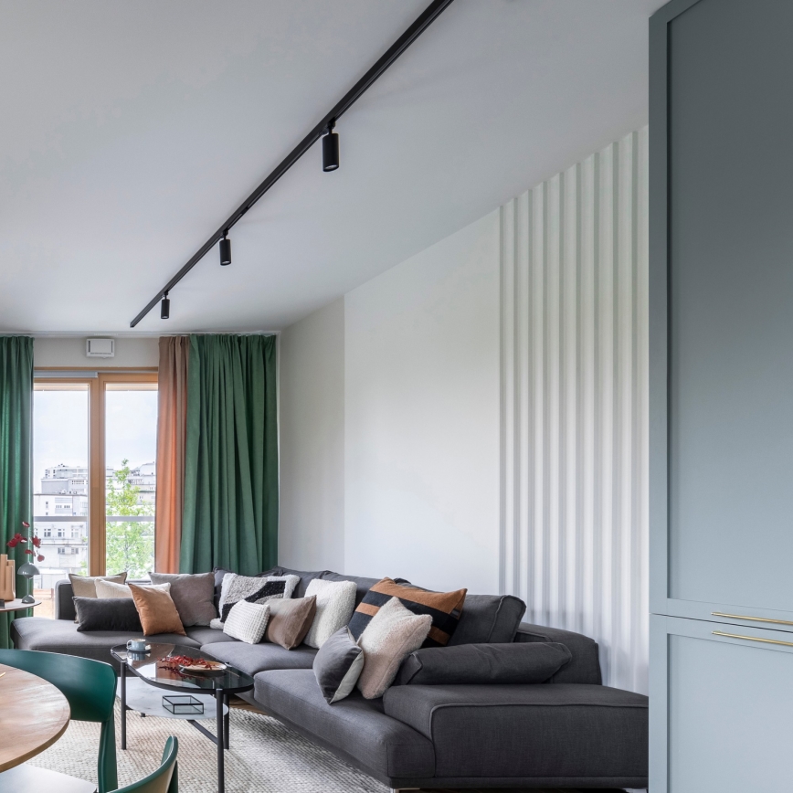 Reflektor za šinski sistem MARIBEL 3xGU10/10W/230V +1 m šinski sistem crne boje