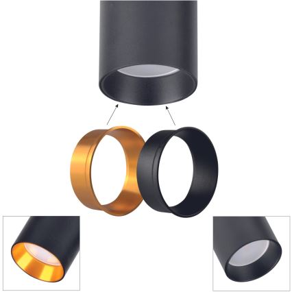 Reflektor za šinski sistem MARIBEL 3xGU10/10W/230V +1 m šinski sistem crne boje