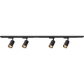 Reflektor za šinski sistem PIPE 4xGU10/10W/230V, crna