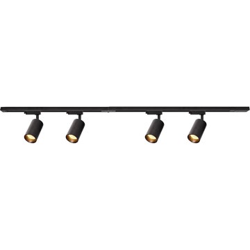 Reflektor za šinski sistem PIPE 4xGU10/10W/230V, crna