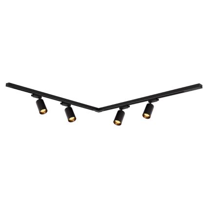 Reflektor za šinski sistem PIPE 4xGU10/10W/230V, crna