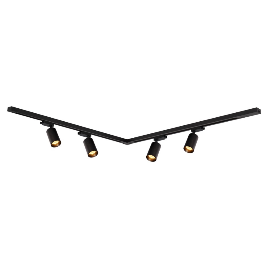 Reflektor za šinski sistem PIPE 4xGU10/10W/230V, crna