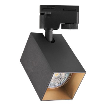 Reflektor za šinski sistem SQUARE 1xGU10/10W/230V, crni
