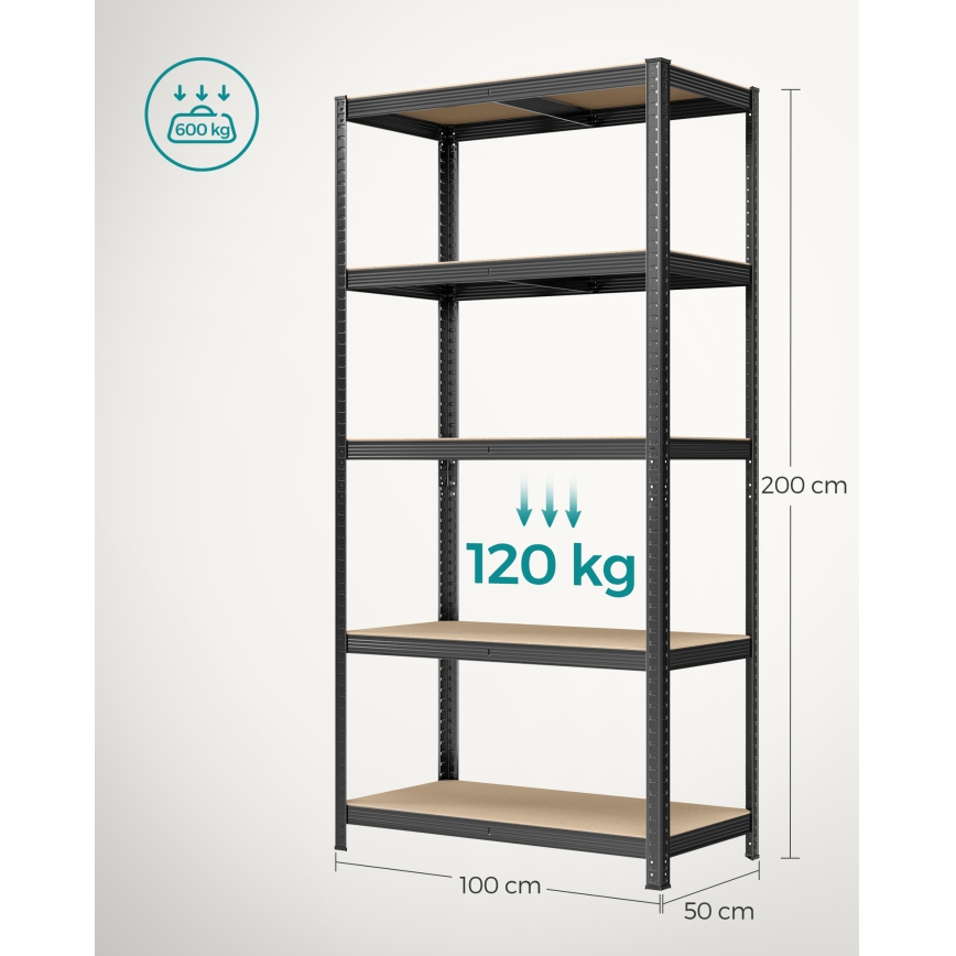 Regal ORDIFY crne boje