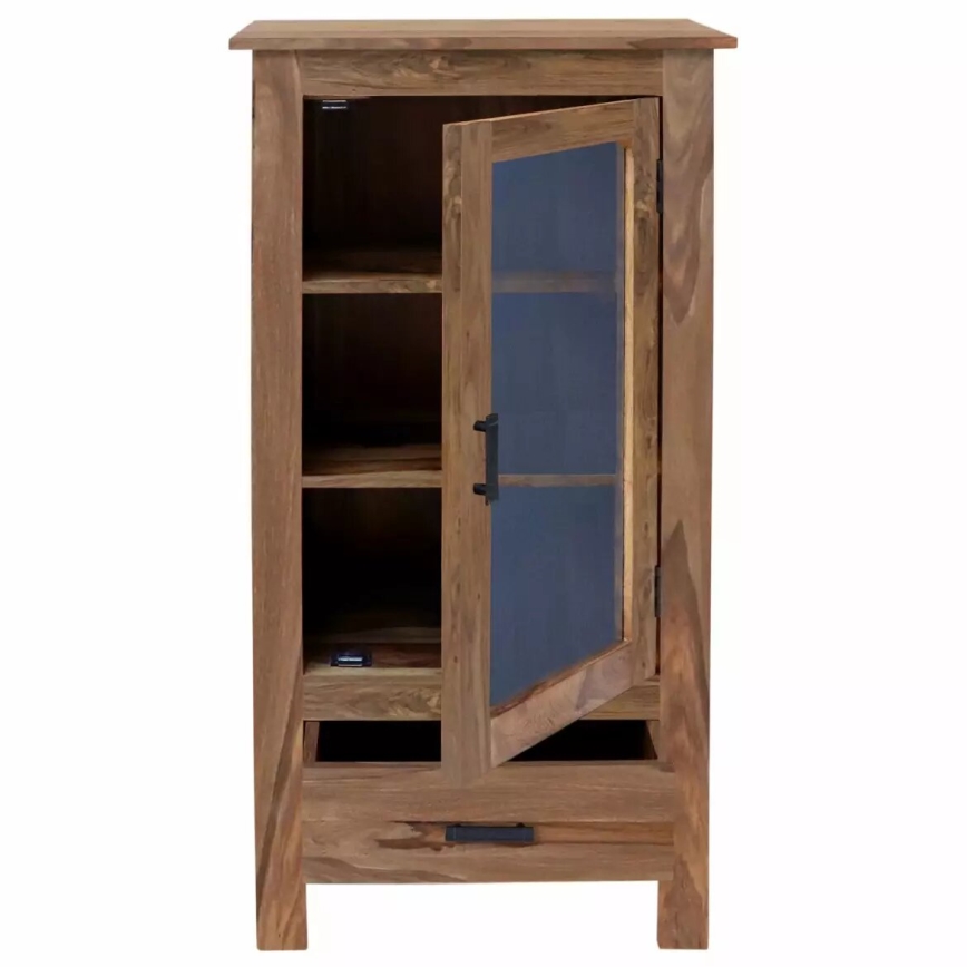 Regal RAMI 60x120x45 cm masivno drvo/palisandar