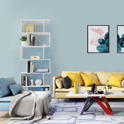 Regal za knjige LIVARO, bela